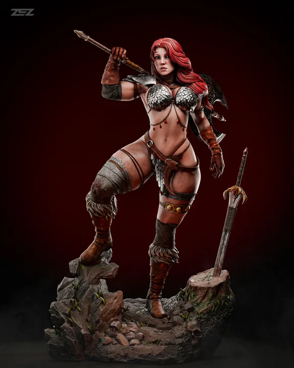 Red Sonja Sculpture