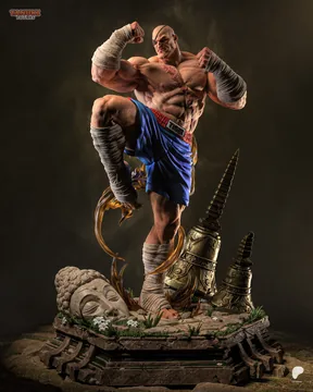 Sagat Sculpture thumbnail 2