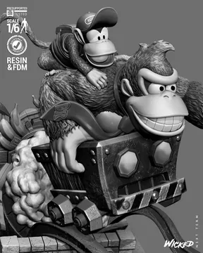 Donkey and Diddy Diorama thumbnail 3