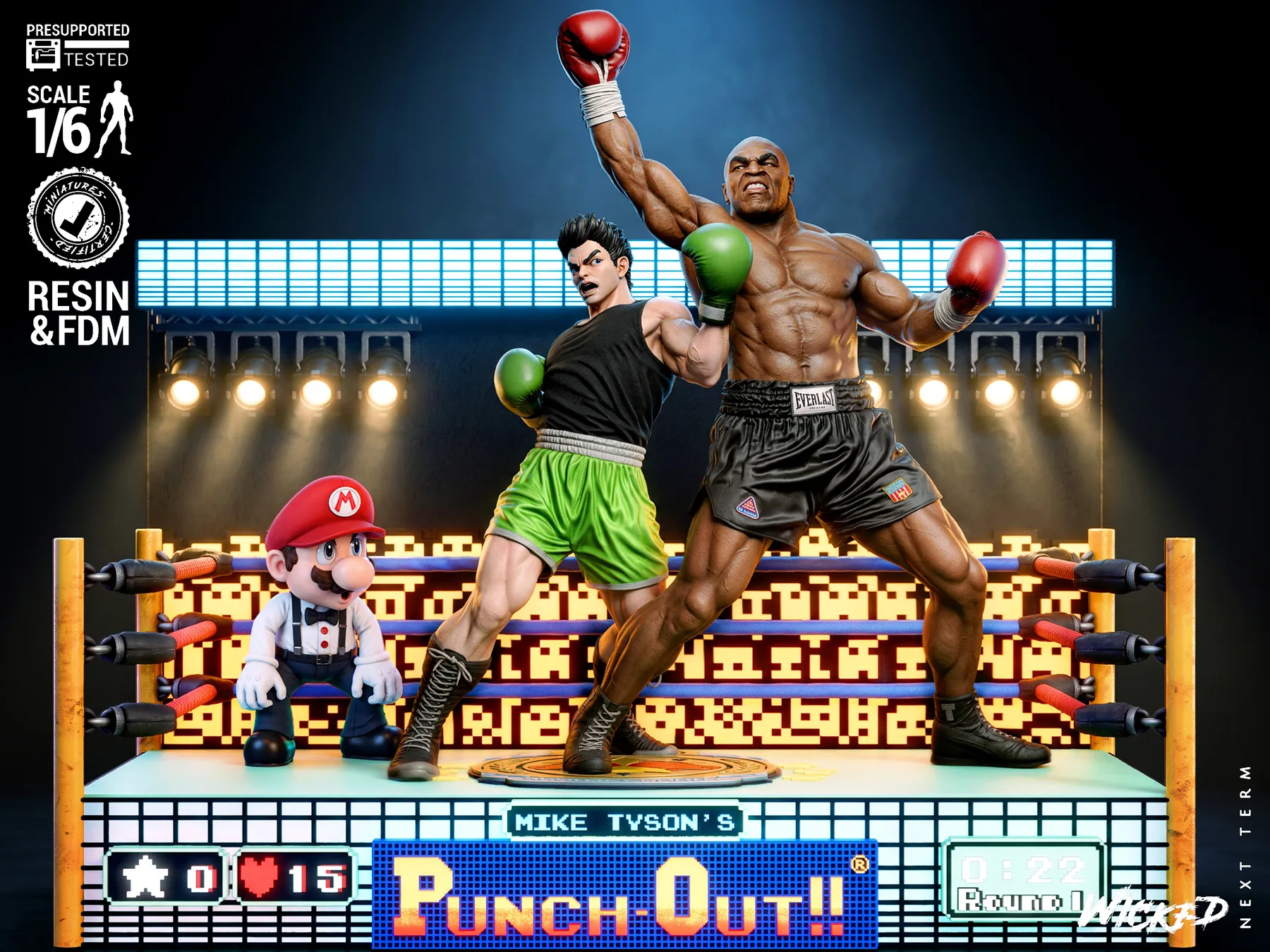 Punch Out Diorama
