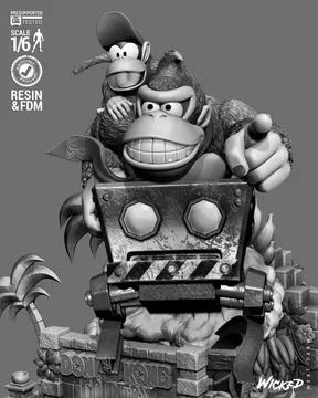 Donkey and Diddy Diorama thumbnail 2