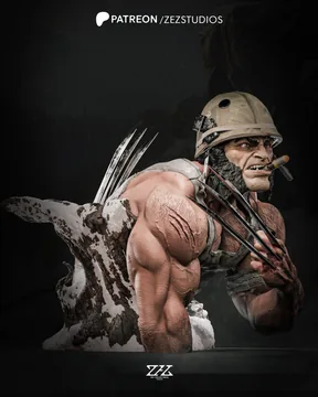 Wolverine Bust thumbnail 2