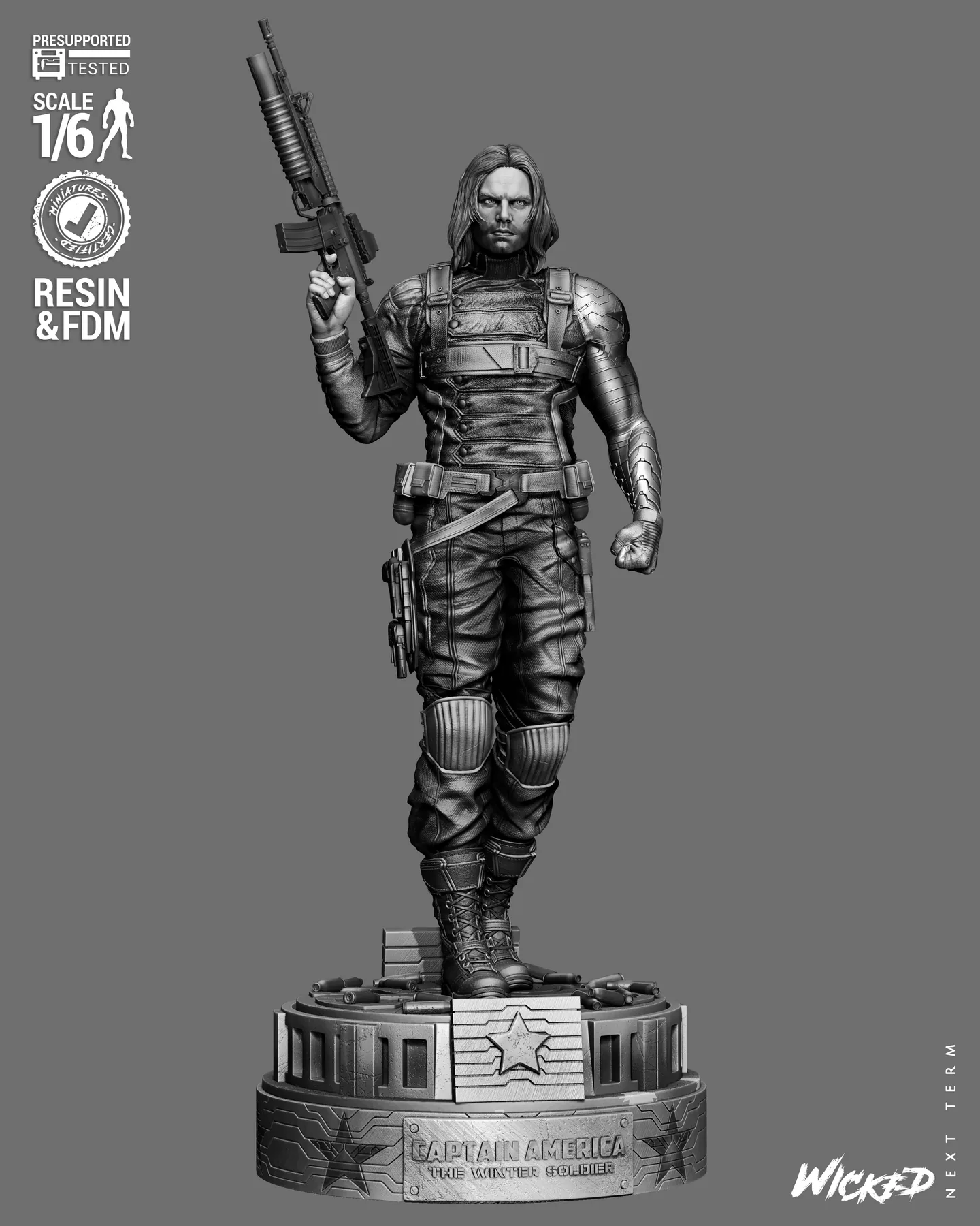 Winter Soldier Sculpture