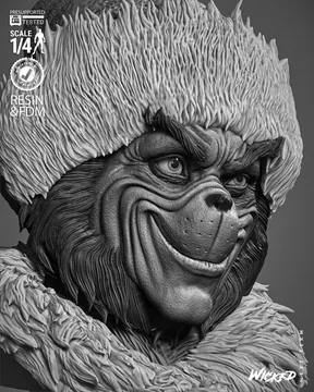 Grinch Bust thumbnail 4