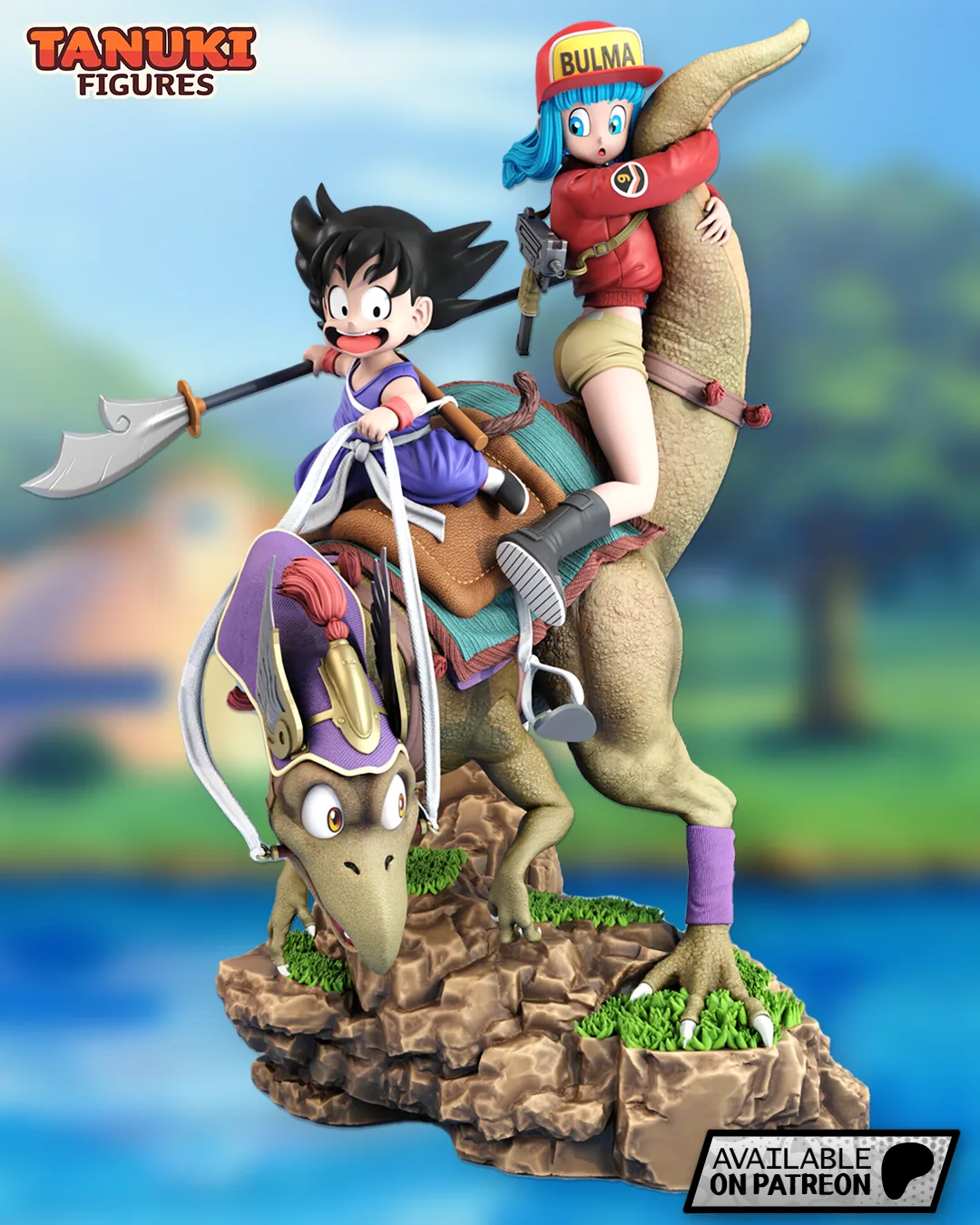 Goku and Bulma Diorama