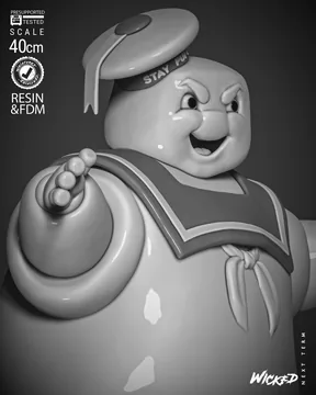 Mr Stay Puft Sculpture thumbnail 4
