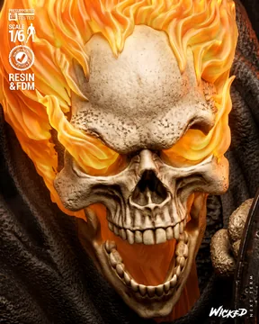 Ghost Rider Caleb Sculpture thumbnail 2