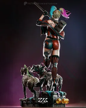 Harley Quinn Sculpture thumbnail 3