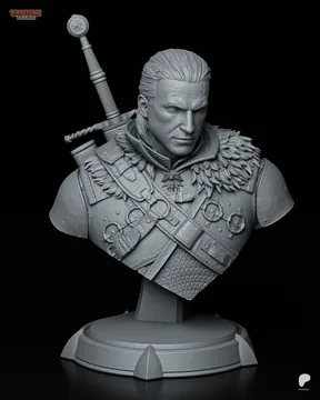Geralt Bust thumbnail 4