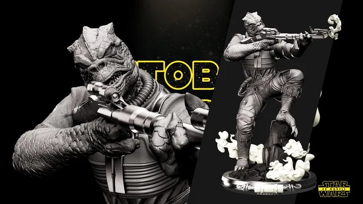 Bossk Sculpture