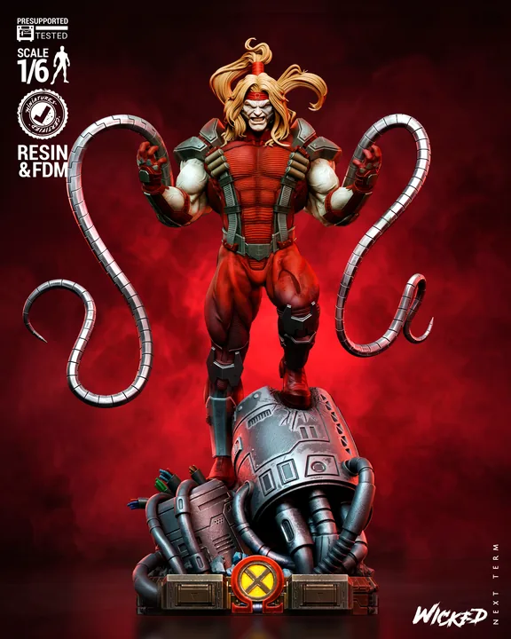 Omega Red Sculpture