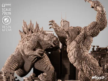 Godzilla VS Kong Diorama thumbnail 2