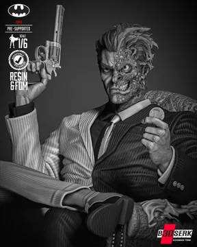 Two Face Sculpture thumbnail 4