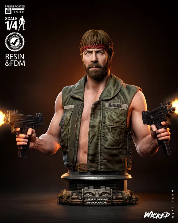 Chuck Norris Bust