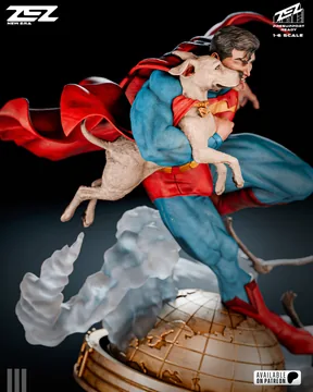Superman and Krypto Sculpture thumbnail 2