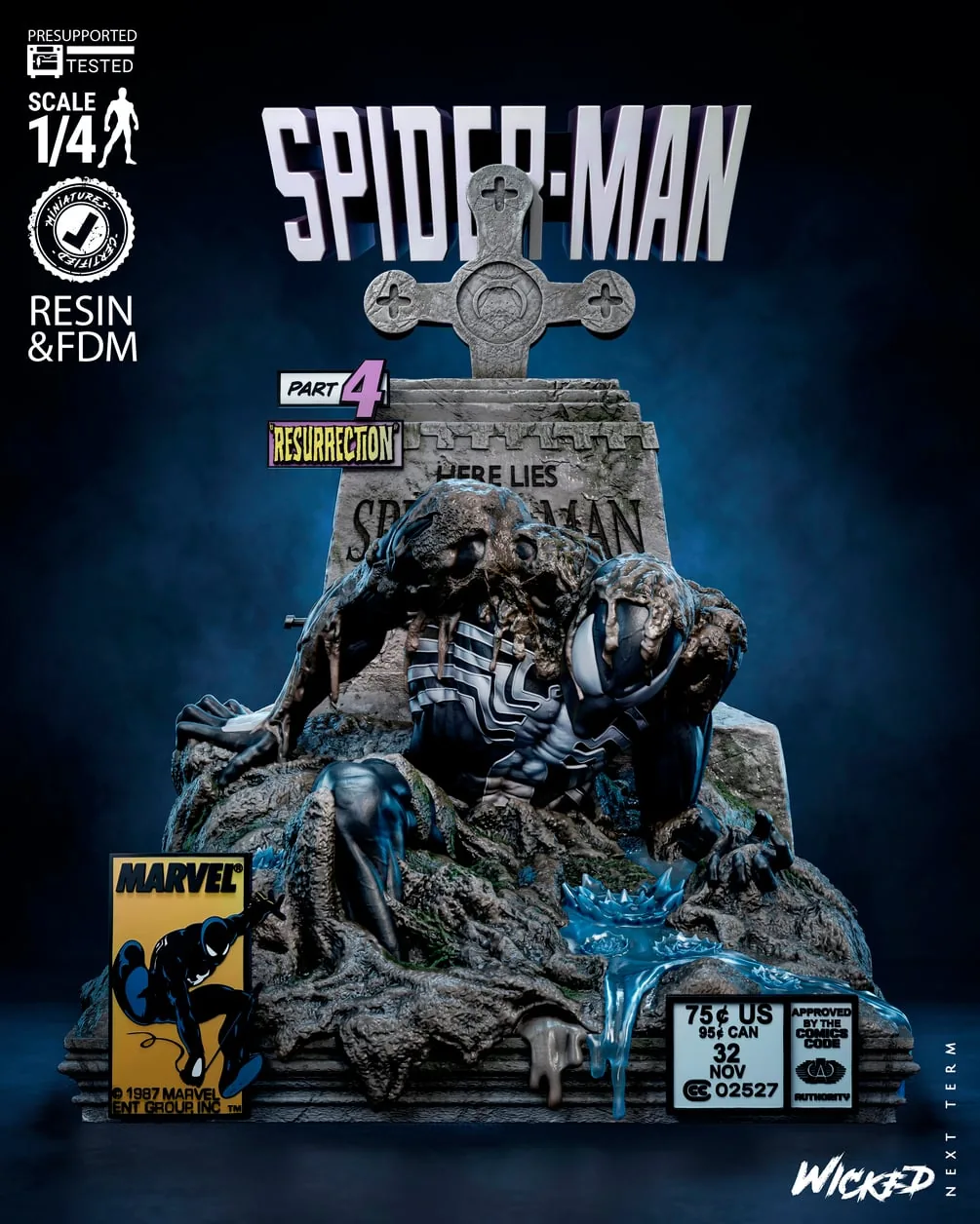 The Last Hunt Spiderman Tomb Bust