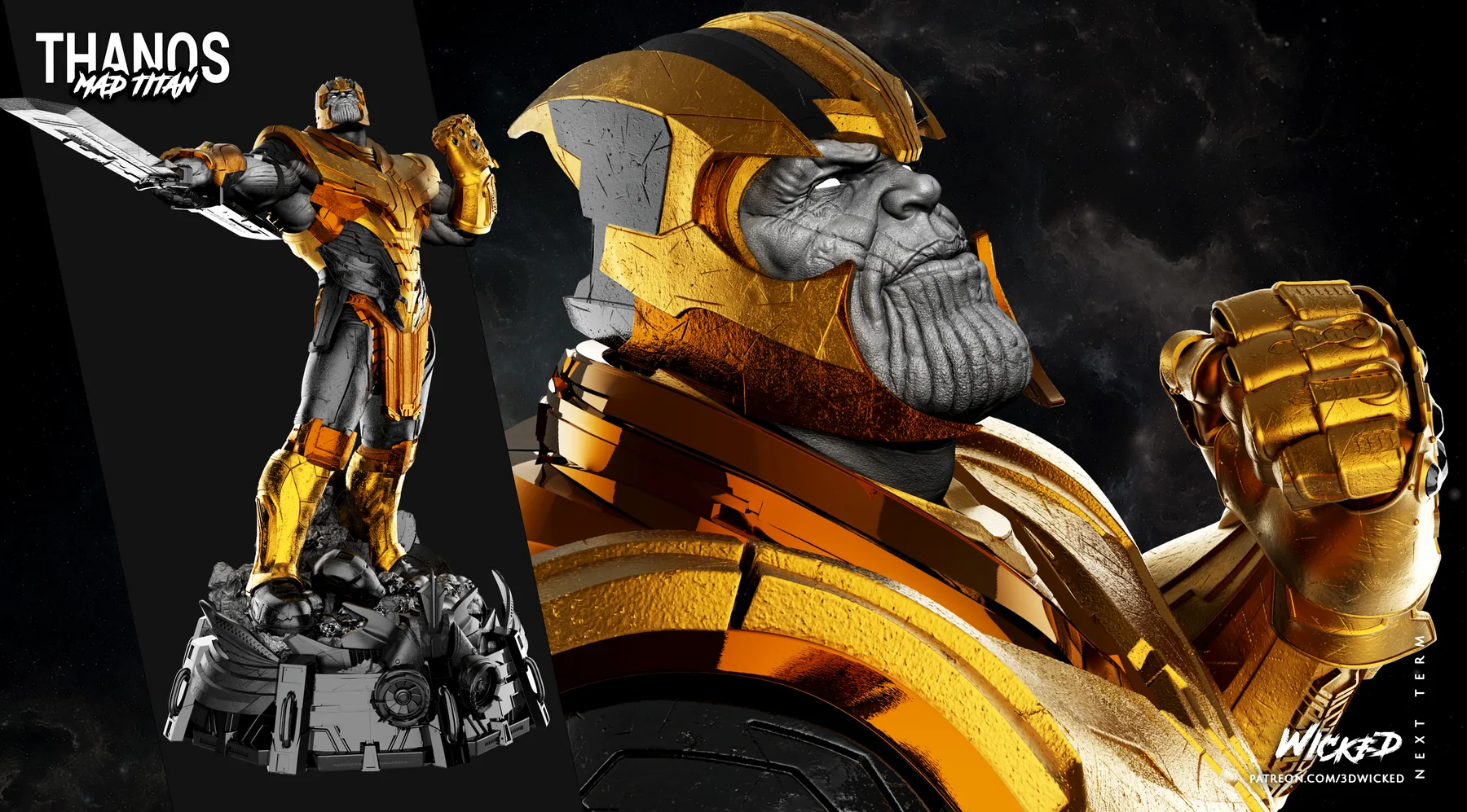Thanos Sculpture