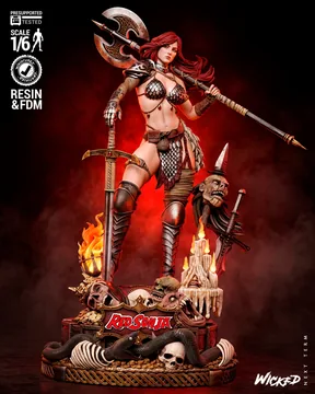 Red Sonja Sculpture thumbnail 1