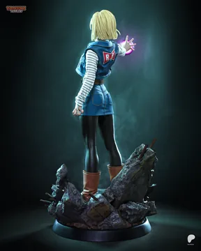 Android 18 Sculpture thumbnail 3