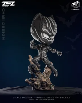 Black Panther Chibi thumbnail 3