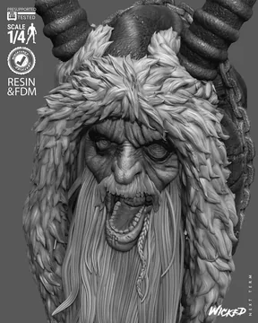 Krampus Bust thumbnail 6