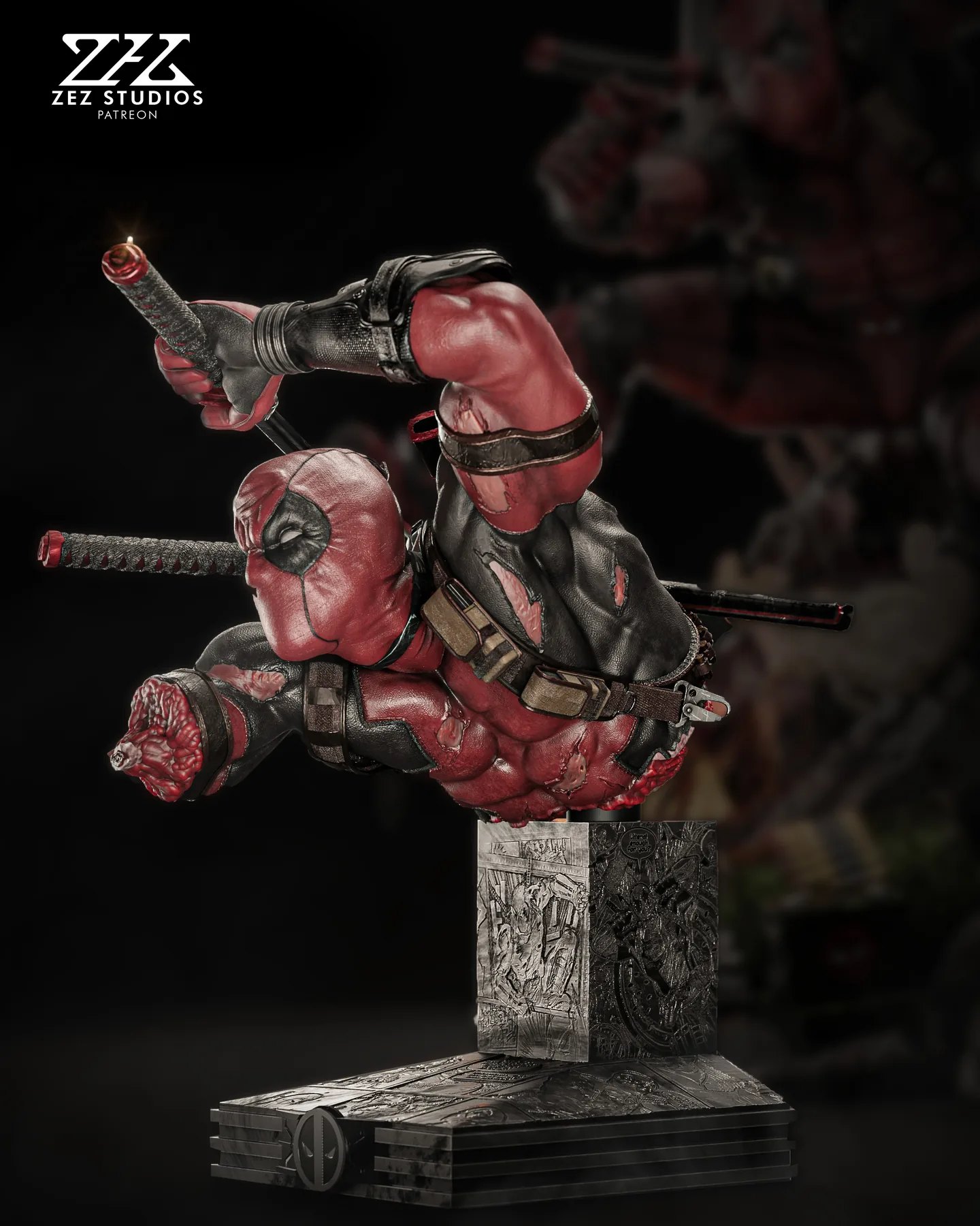 Deadpool Bust