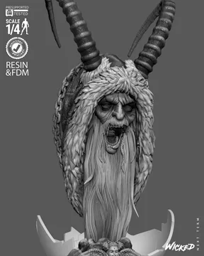 Krampus Bust thumbnail 5