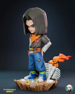 Android 17 Chibi thumbnail 3