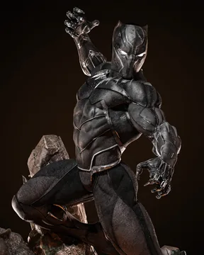 Black Panther Sculpture thumbnail 2