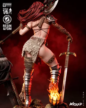 Red Sonja Sculpture thumbnail 3