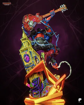 Spider-Punk Sculpture thumbnail 3