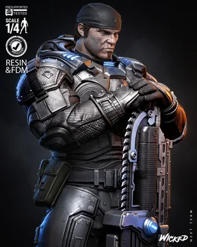 Marcus Fenix Bust thumbnail 2