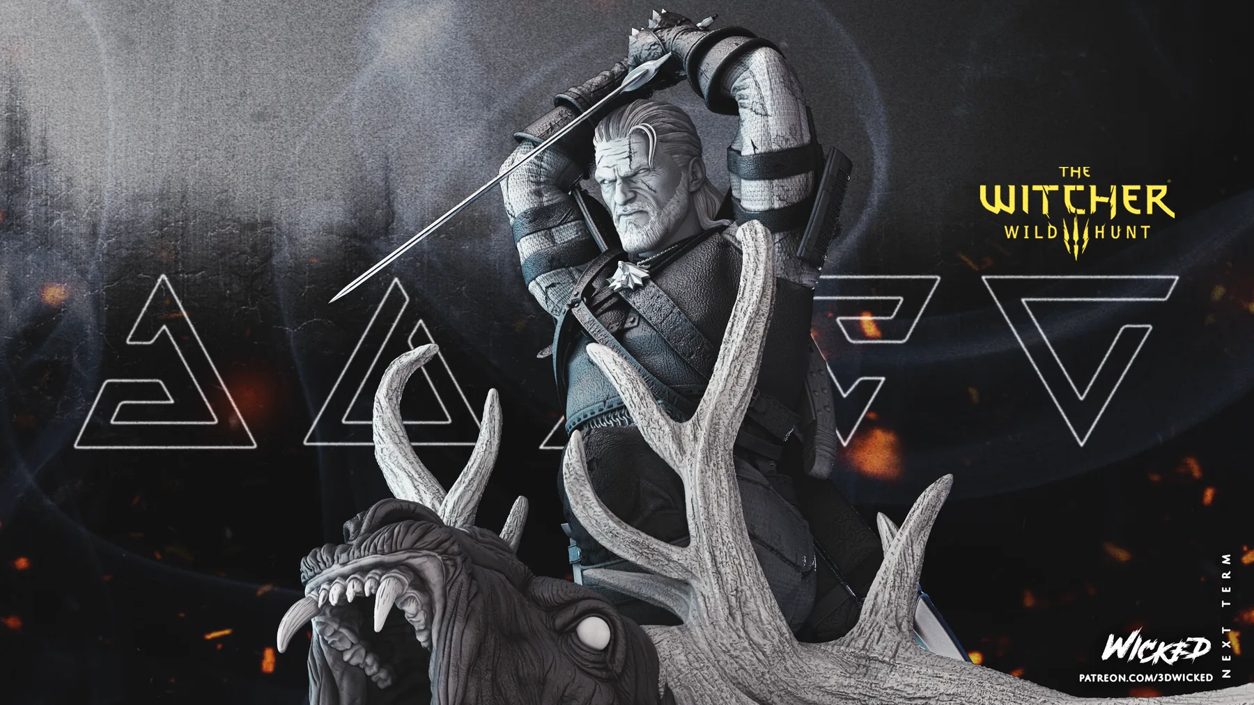 Geralt de Rivia Sculpture