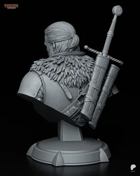 Geralt Bust thumbnail 3