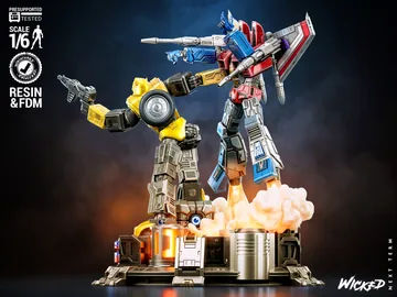 Wicked August 2026 Term Tranformers Bumbublee and Starscream Diorama thumbnail 4