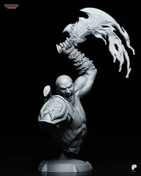 Kratos Bust thumbnail 4