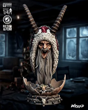 Krampus Bust thumbnail 1
