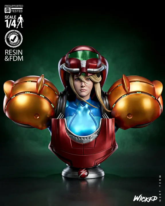 Samus Varia Suit Bust
