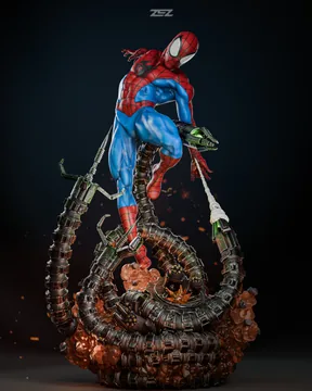 Spiderman Vs Octa Sculpture thumbnail 1