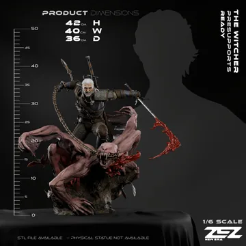 Geralt Sculpture thumbnail 6