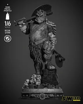 Gamorrean Guard Sculpture thumbnail 1