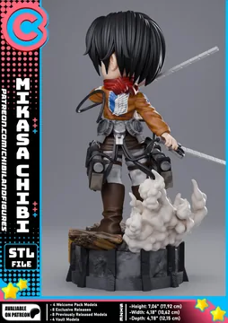Mikasa Ackerman Chibi thumbnail 3