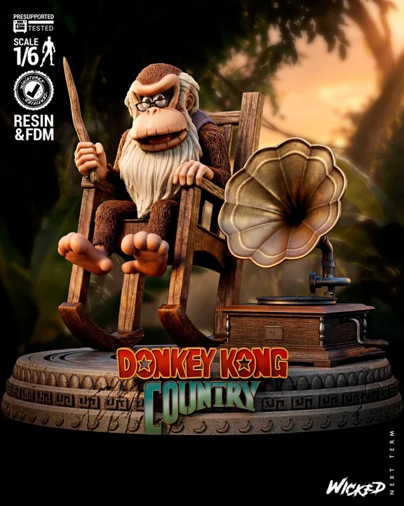Cranky Kong Sculpture