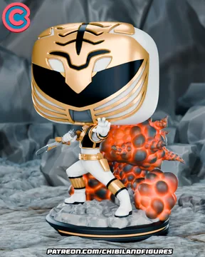 White Ranger Chibi thumbnail 2