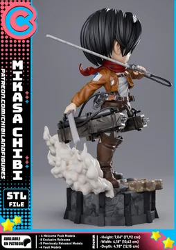 Mikasa Ackerman Chibi thumbnail 4
