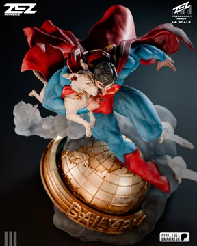 Superman and Krypto Sculpture thumbnail 3