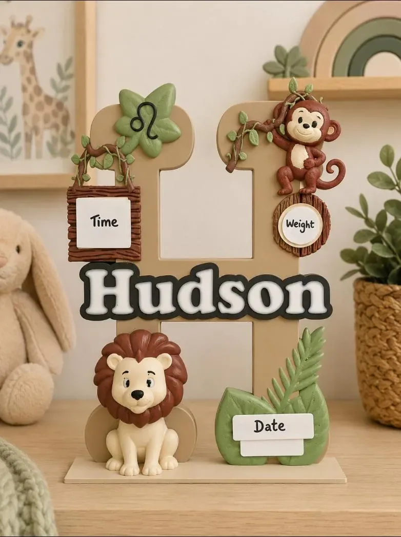 Safari Birth Plaque