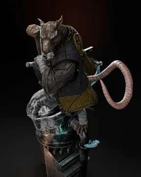 Master Splinter Sculpture thumbnail 4