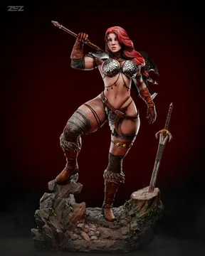 Red Sonja Sculpture thumbnail 1