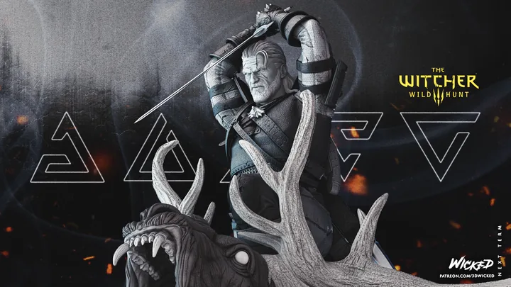 Geralt de Rivia Sculpture